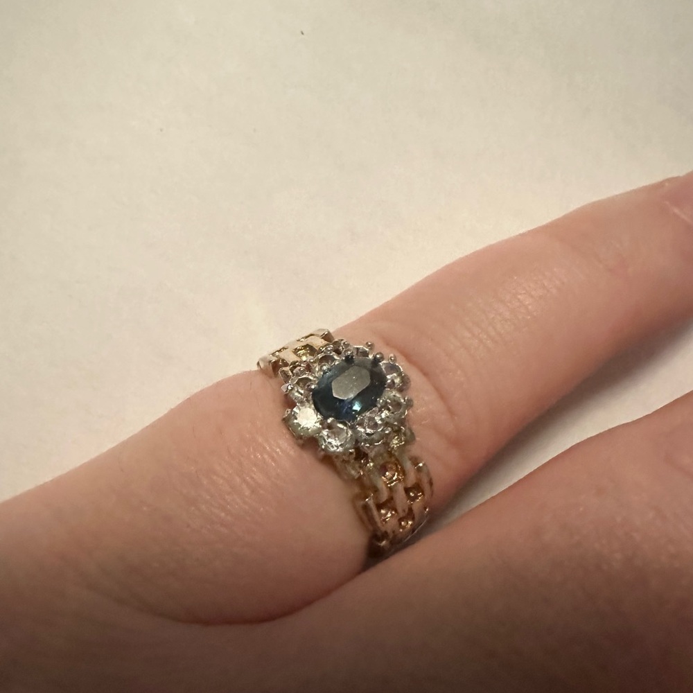 Silver Ring - Blue Stone